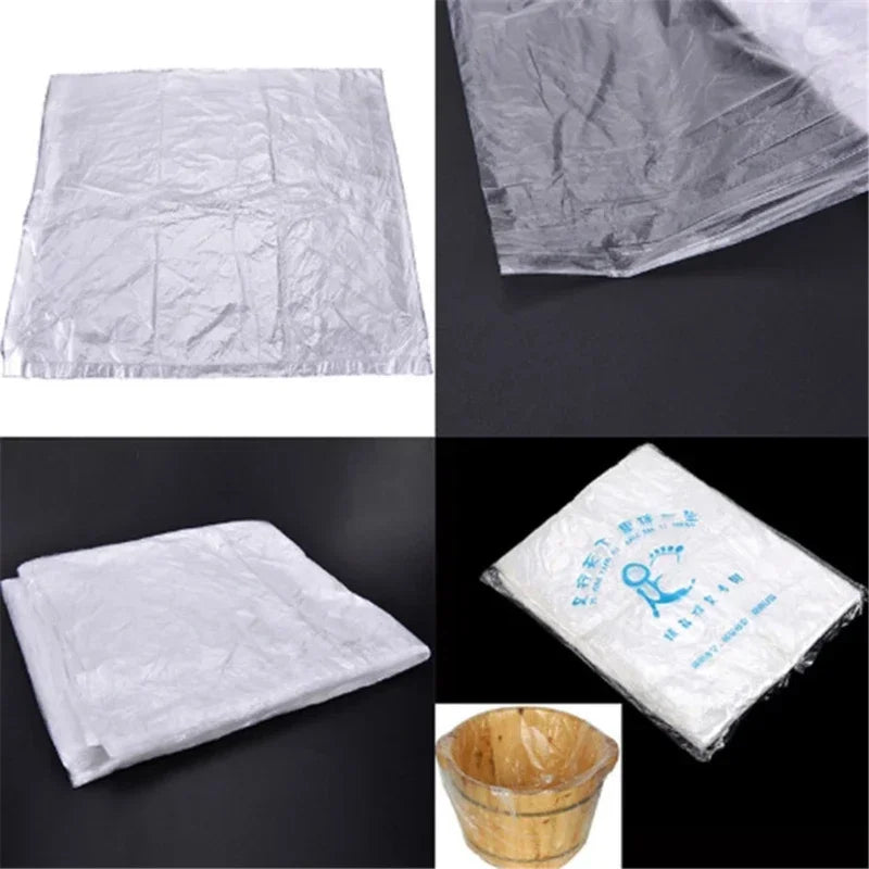 90PCS 54*65cm Foot Tub Liners Bath Basin Bags for Feet Pedicure Spa Skin Care Detox Heat