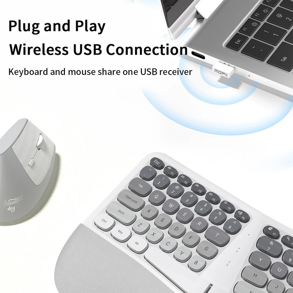 MOFii Ergonomic Keyboard and Mouse Combo