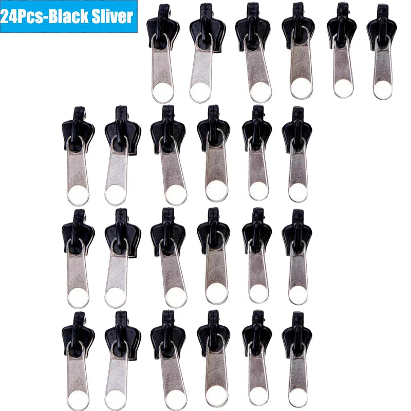 6/36pcs Fix Zip Puller Universal Instant Zippers Fix Zipper Repair Kit Replacement Zipper Pull Slider For DIY Sew Accessories