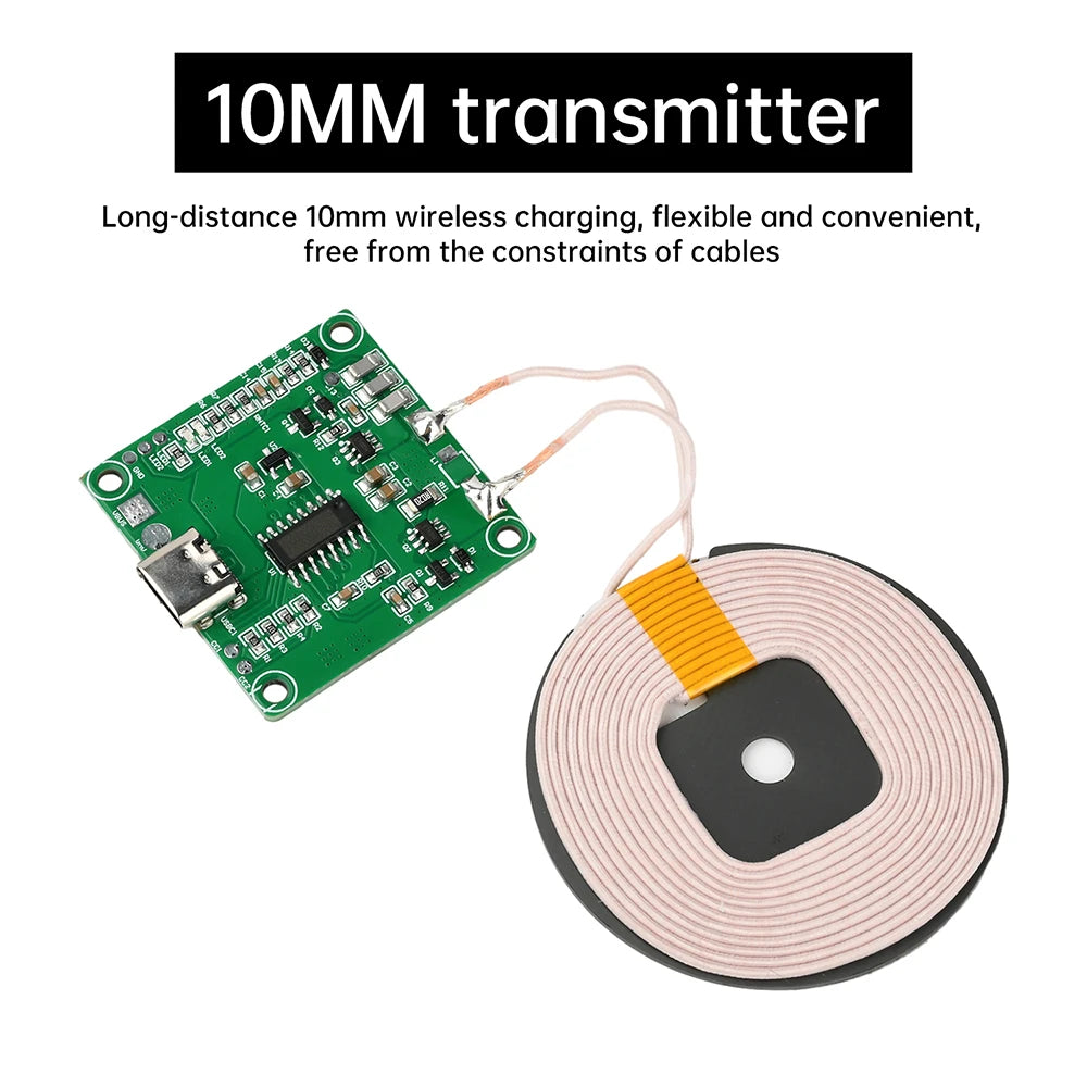 5W/10W/15W Adaptive Wireless Charging Module DIY Fast Charger Type-C Interface DIY Wireless Charger For Phone Electronic Devices