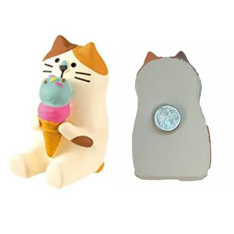 Resin Cute Cartoon Cat Fridge Magnetic Sticker Kawaii Zakka 3D Refrigerator Magnet Cute Magnets Home Decor New مغناطيس ثلاجة