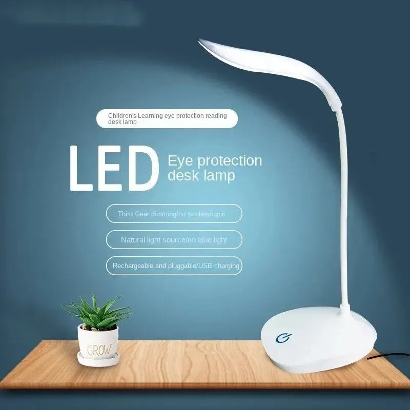 LED Desk Lamp Eye Protection Night Light Touch Dimmable Reading