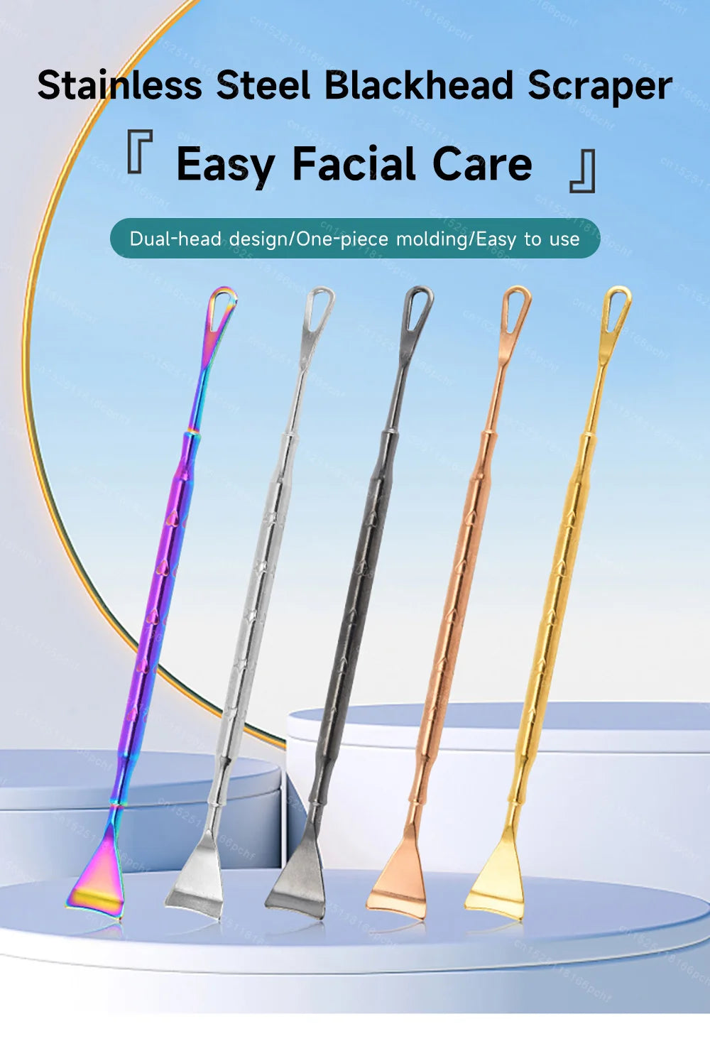 Double-Headed Acne Blackhead Removal Needles Stainless Steel Needle Remove Tools Face Skin Care Keratin Black Spot Pore Cleaner