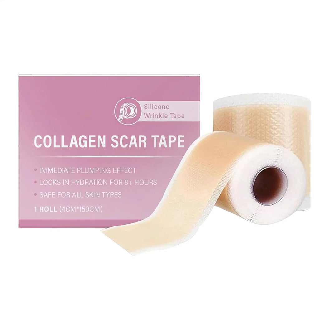 1 Roll Silicone Scar Sheets 4cmX150cm Self-Adhesive Scar Cover Tape Reusable and Effective Skin Care Strips Collagen Scar Tape
