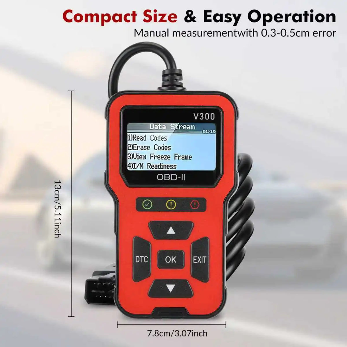 V300 OBD2 Scanner Auto Car Diagnostic Tool with Color