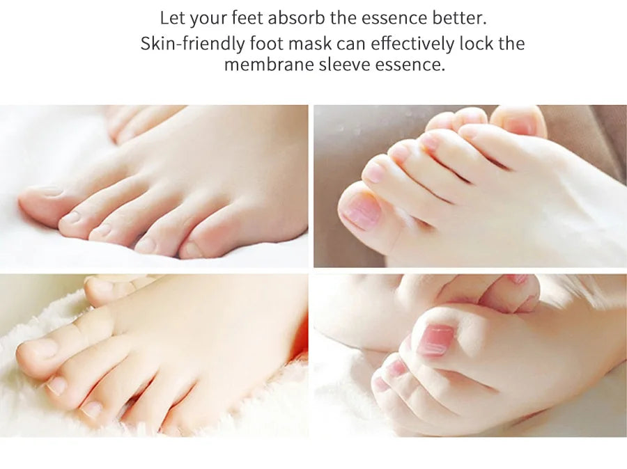 1-10Pcs Exfoliating Foot Mask Foot Spa Pedicure Socks Removing Dead Skin Whitening Heels Peeling Anti Cracked Foot Skin Care