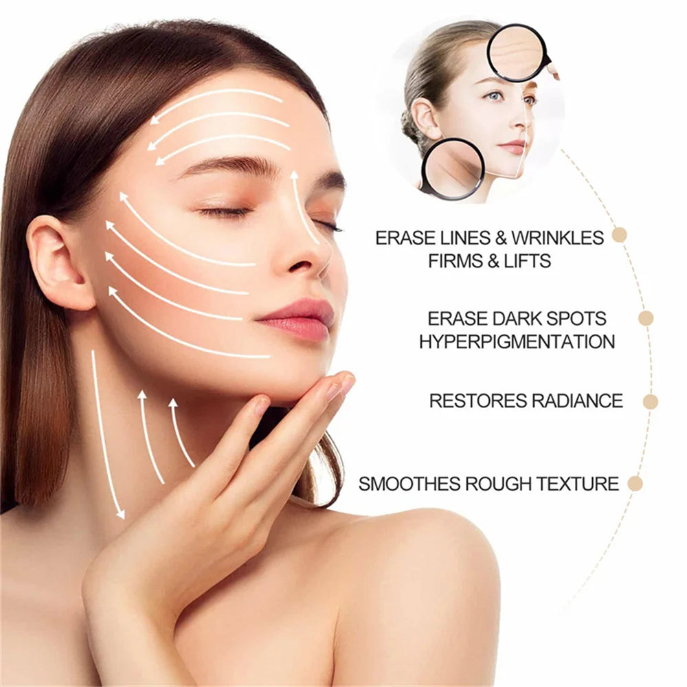 Instant Wrinkle Remover Face Serum Lifting Firming Fade Fine Lines Anti-aging Essence Whitening Brighten Nourish Skin Care