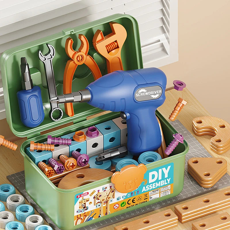 DIY Nut Hand Disassembly Assembly Puzzle Simulated Screwing Toolbox