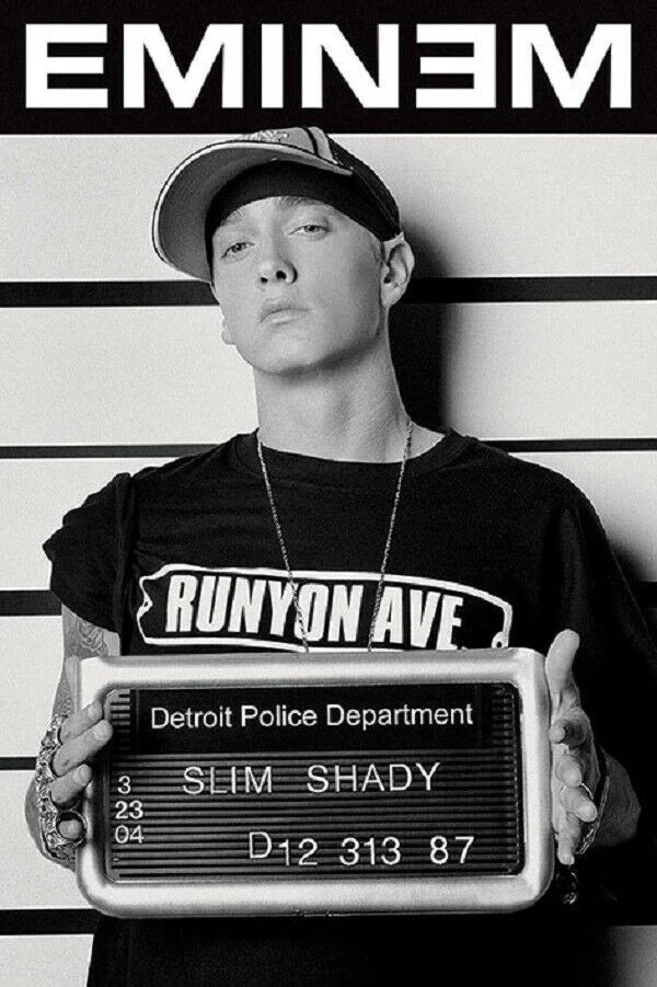 Super Rapper Eminems Posters and Prints Great Rap Singer Canvas Painting Music Star Wall Art Picture for Bedroom Home Decor