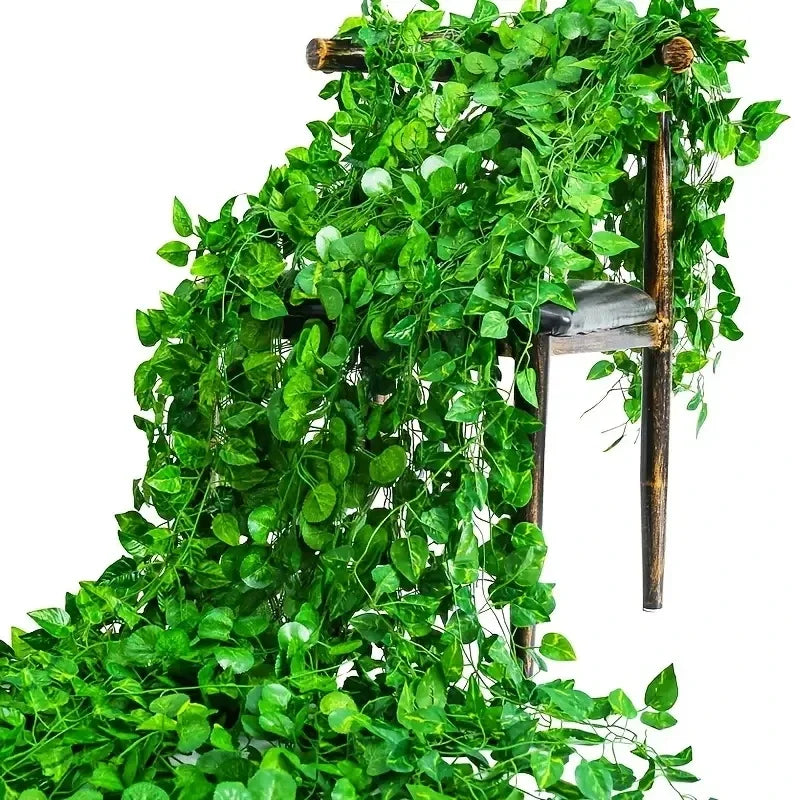 2/4/8/10M Artificial Ivy Leaves Garland Hanging Vines Fake Plants