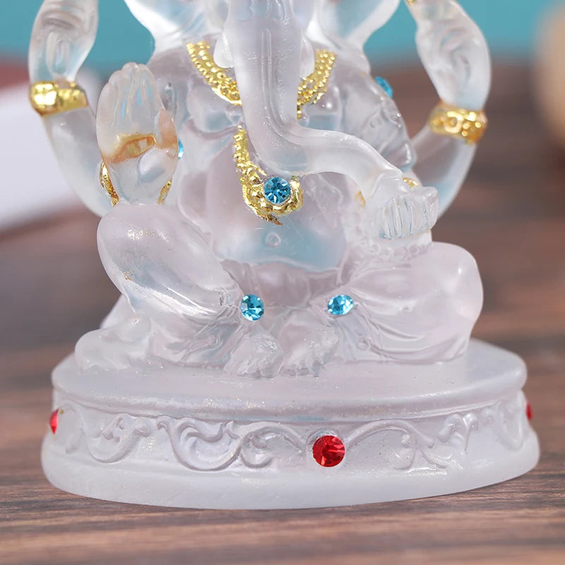 Resin Ganesha Statue Buddha Elephant hindu God Sculpture Figurines Resin Home Garden Decoration Buddha Statues For House