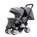 Twin Strollers Kids Two Seats Strollers Foldable Carriage Double