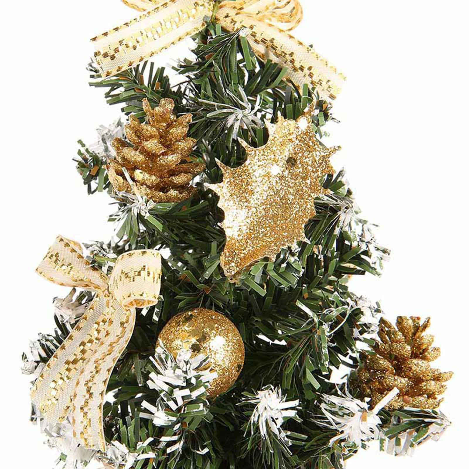 Mini Tabletop Christmas Tree Home Christmas Small Desktop Decoration Party Ornament Family Christmas Gift Tabletop Ornament