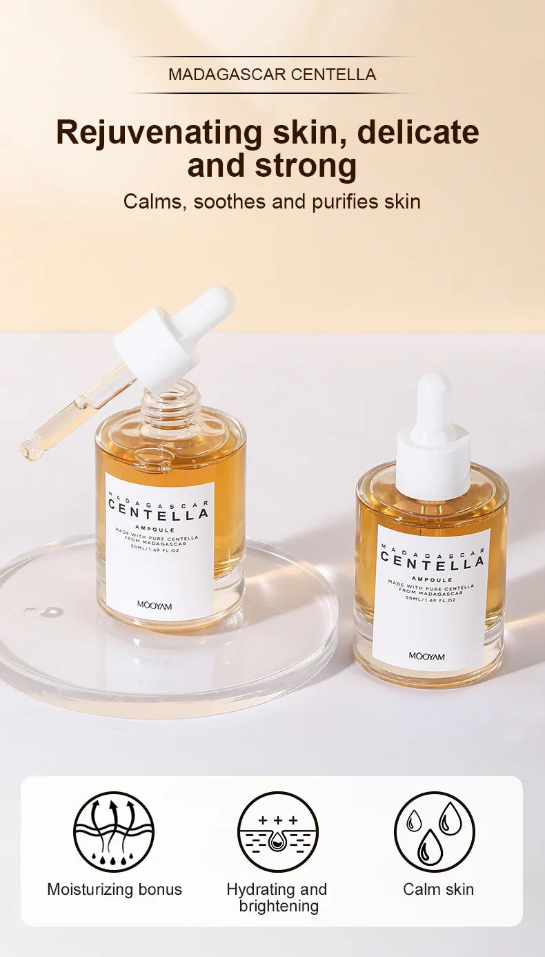Madagascar Centella Asiatica Glow Essence Moisturizing Niacinamide Effective for Skin Care Pore Care for Sensitive Skin Ampoule