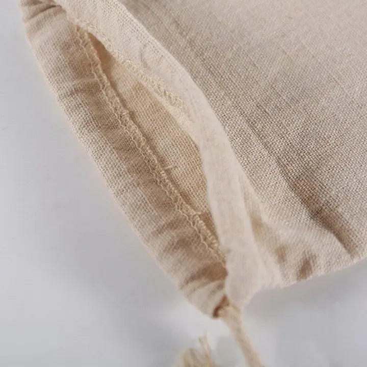 Reusable Linen French Loaf Bread Bags Portable Drawstring Bag for Homemade Kitchen Artisan Bread Fresh Friendly Keeping Storage
