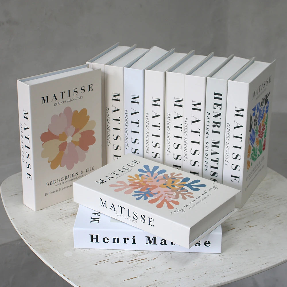 Luxury Fake Books Home Decoration Accessories for Living Room Fashion Fake Book Storage Box Simple Nordic Coffee Table Books
