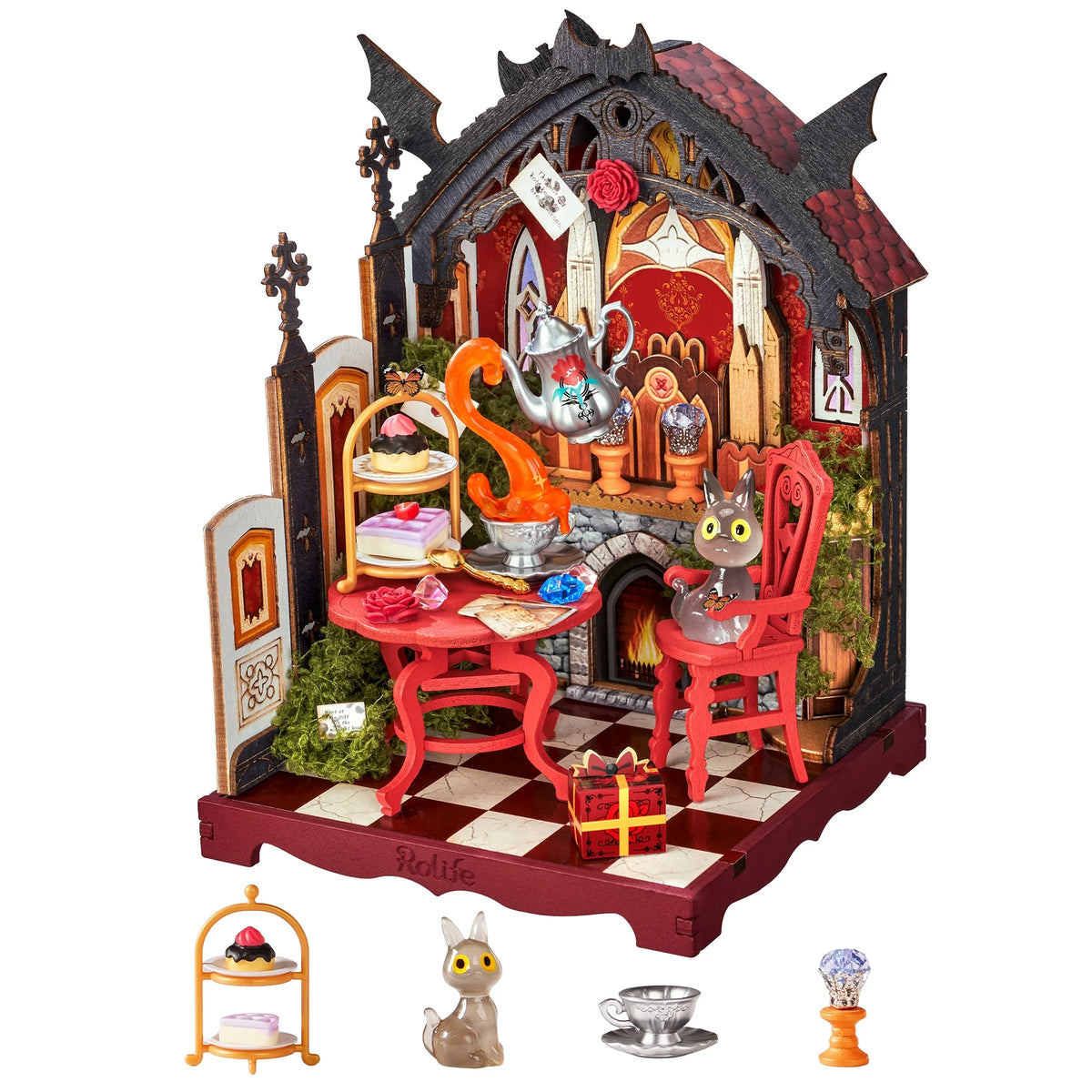 Rolife Wooden 3D Puzzle Toys - Rosa Salon DIY