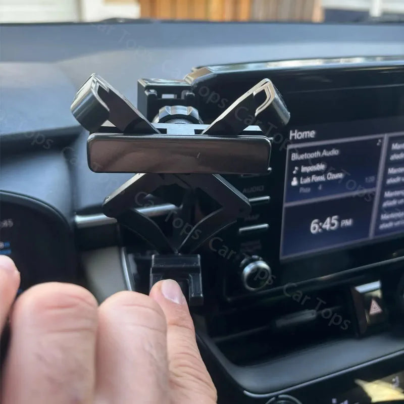 Car Mobile Phone Holder For Volkswagen ID.4 ID.5 2024 2025 12.9" Screen Mount MagSafe Bracket Wireless Charger Stand Accessories