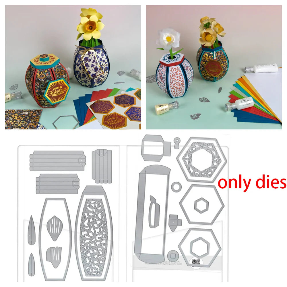 New Sail Away Boat Box Die Set Metal Cutting Dies DIY Scrapbooking Album Embossing Petal Perfection Gift Cuts Crafts Decoration