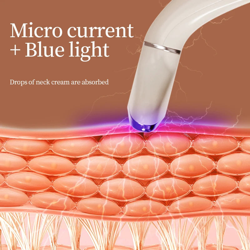 K-SKIN EMS Face Beauty Instrument Beauty Neck Massager Micro-Current Vibration Color light Senility Face Massager  Skin Care