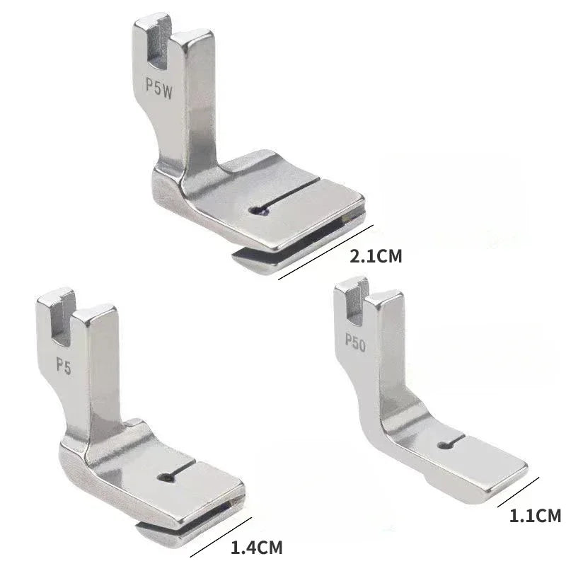 Industrial Sewing Machine Presser Foot Folds Maker P5 P50 P5W Pleated Presser for Thick Material Sewing Machine Accessories