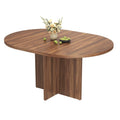 Extendable Round Dining Table, Seats 4-8