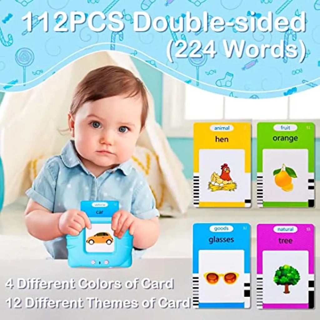 Talking Flash Cards Early Educational Toys Baby Boys Girls