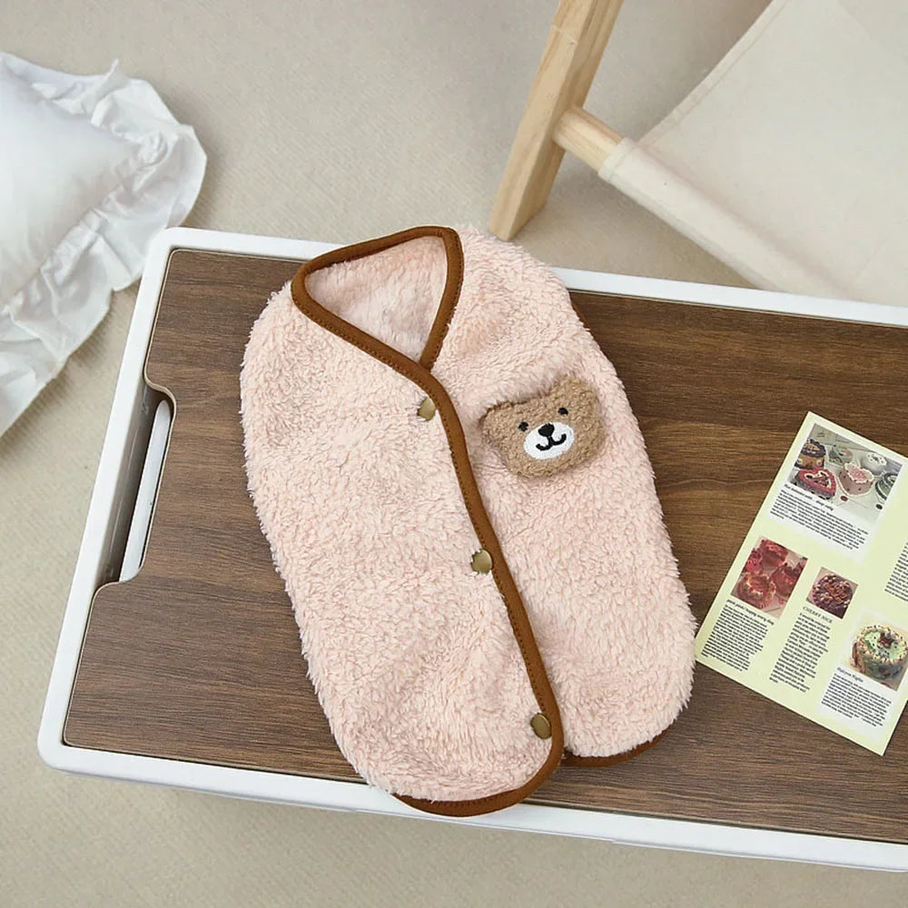 Luxury Pet Cat Costume Clothes for Cats Winter Kitten Sphynx Sweatshirt Puppy Fleece Vest Warm Jacket Coat Small Dogs Clothing