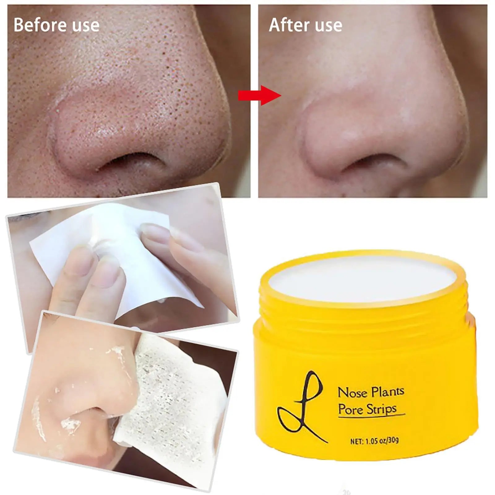 Deep Cleansing Nose Pore Strips Skin Care Firming Skin Blackhead Pimples Remover Purifying Peel Type for All Skin Types Skincare