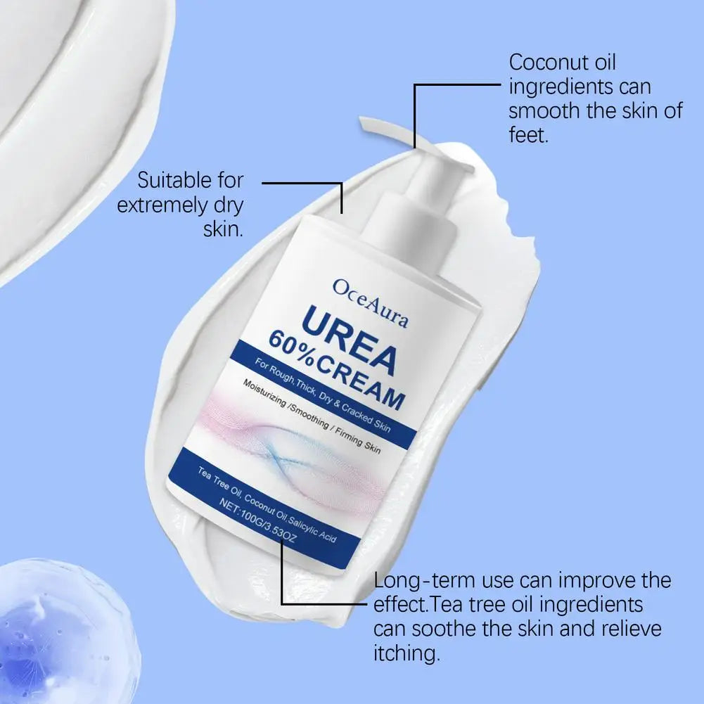 Urea Care Foot Cream Heel Repair Moisturizing Soft Relieve Drying Cracked Remove Calluses Dead Skin Removal Hand Foot Skin Care