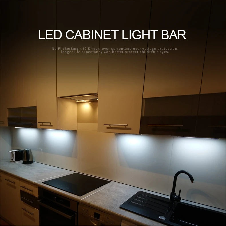 Aluminum LED Light Bar 220V 110V T5/T8 LED Tube 6W 8W LED Fluorescent Tube For Indoor Kitchen Lighting LED Lamp Bulb Wall Lamp