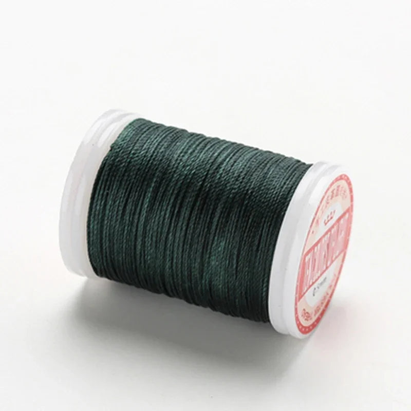 hilo elástico costura Waxed Thread Accessories Leather Craft Sewing Thread Round Waxed Thread Polyester Cord Wax Coated Strings