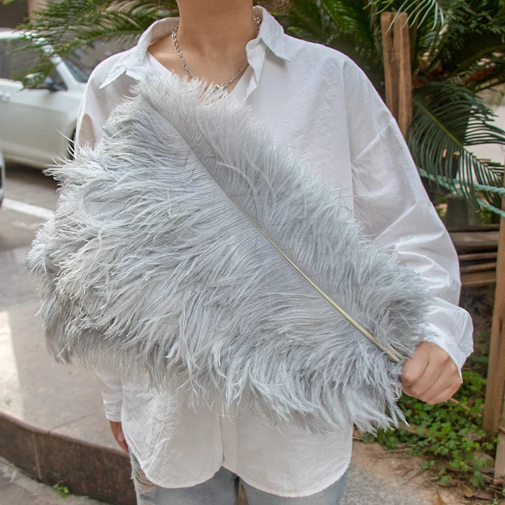 Wholesale 10PCS Natural Ostrich Feathers 15-55cm for Crafts Wedding Party Home Decor Ostrich Plumes Table Centerpiece Feather