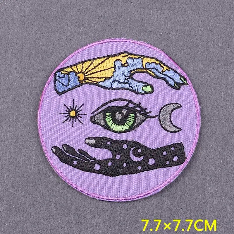 Devil Patch Iron On Patches For Clothing Thermoadhesive Patches On Clothes DIY Gothic Embroidery Patch Stripe Badges On Backpack