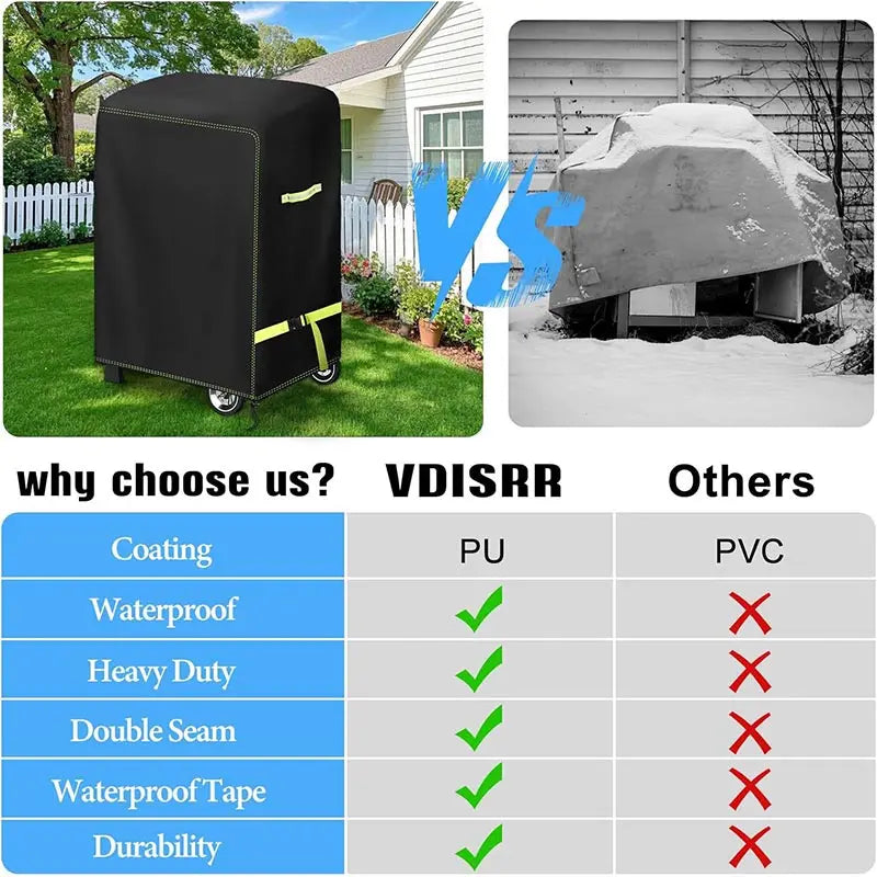 420D  Outdoor BBQ Cover,Marine Barbecue Stove Protective Hood,Lightweight And Portable,Dust BBQcover,Waterproof Barbecue Hood