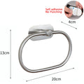 Hanging Paper Roll Towel Holder Bathroom Toilet Storage Stand Kitchen Organizer Napkin Rack Stainless Steel Adhesive Wall Mount