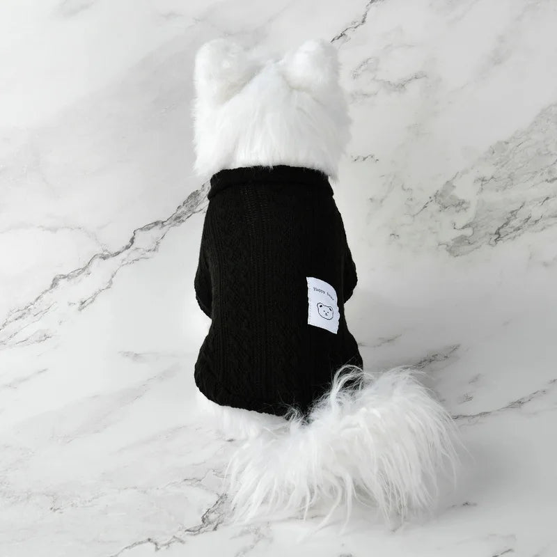 New Pet Sweater Winter Cat Dog Clothes Knitted Warm Cozy Jumper for Small Puppy Kitten Teddy Costume Outfit