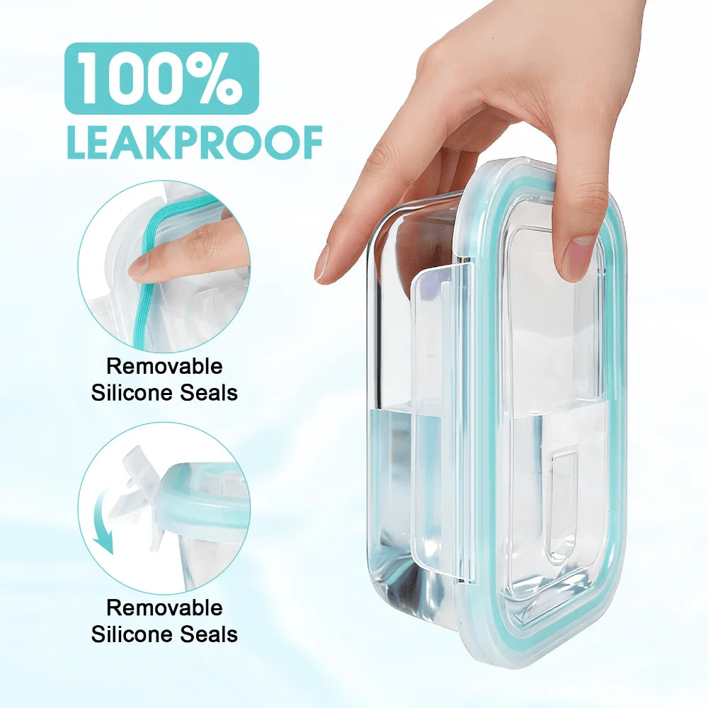 Glass Food Storage Containers, 24-Piece Set