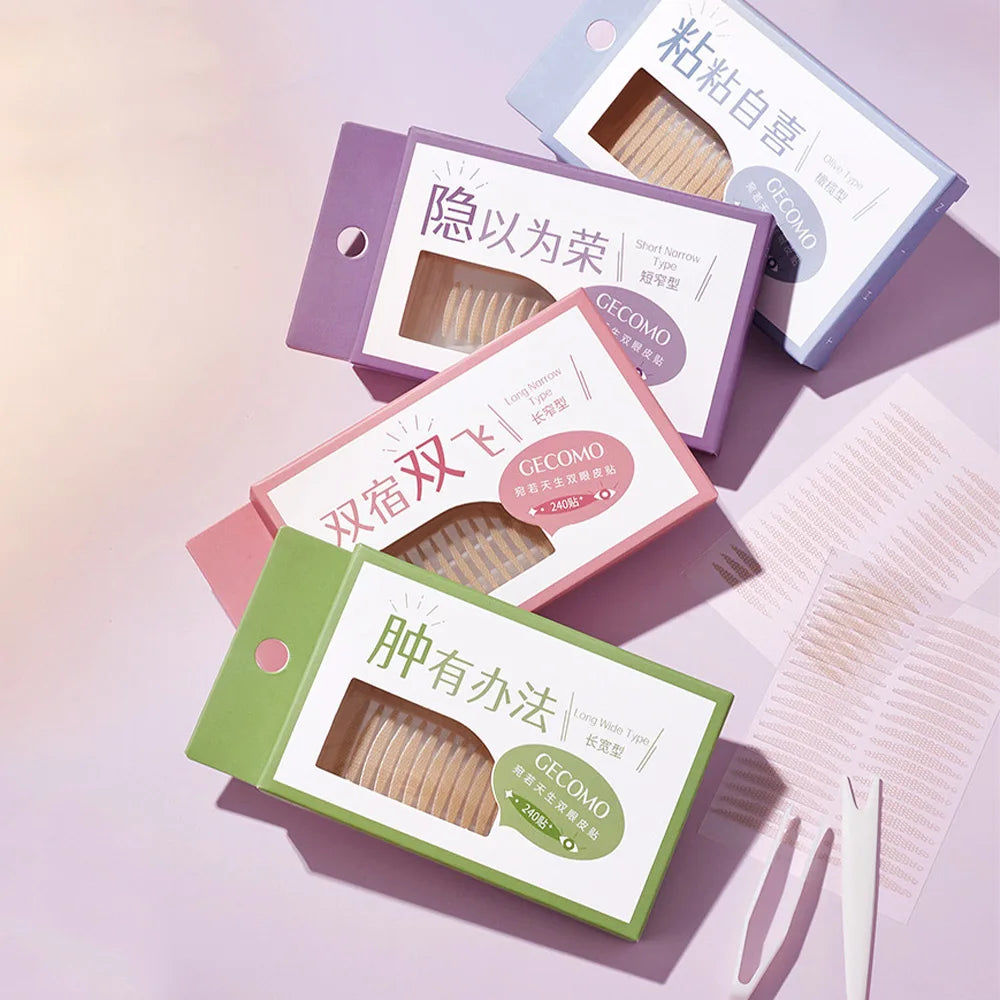 Double Eyelid Stickers Natural Invisible and Long-Lasting Shaping