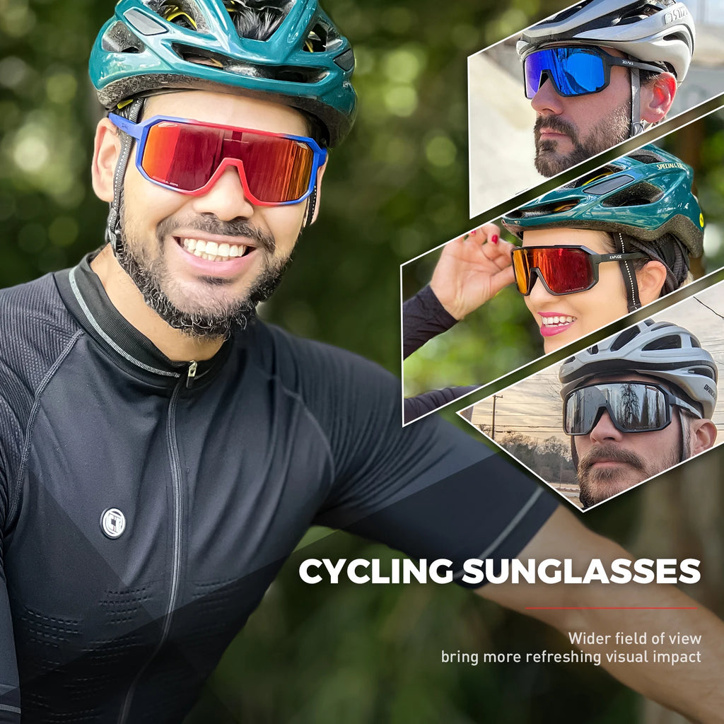 KAPVOE HD Cycling Anti-Glare Polarized Sunglasses Fashion Men Women