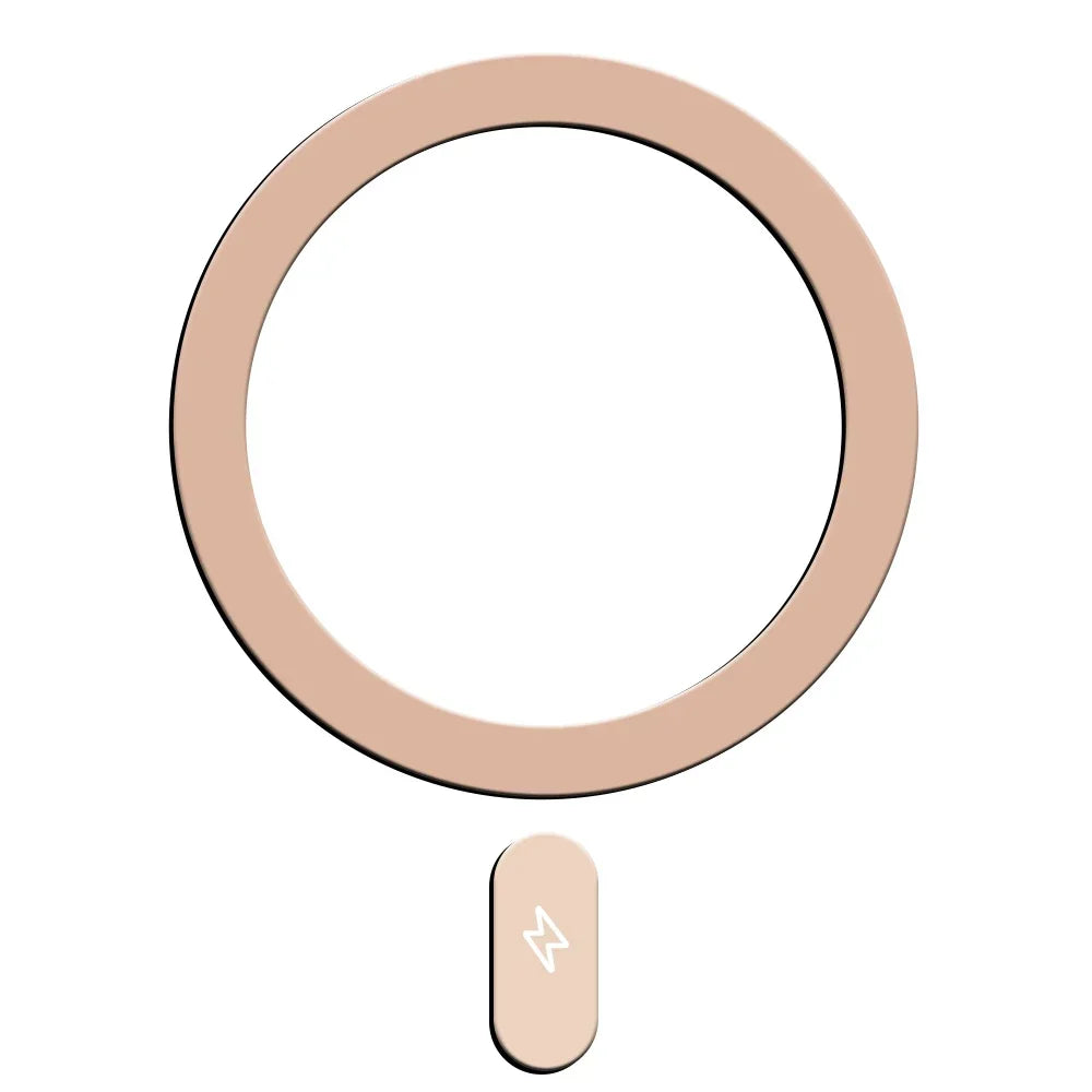 5-1Pcs Universal Metal Plate Ring for Magsafe Magnetic Wireless Charger Iron Sheet Sticker Car Phone Holder for IPhone 15 14 13