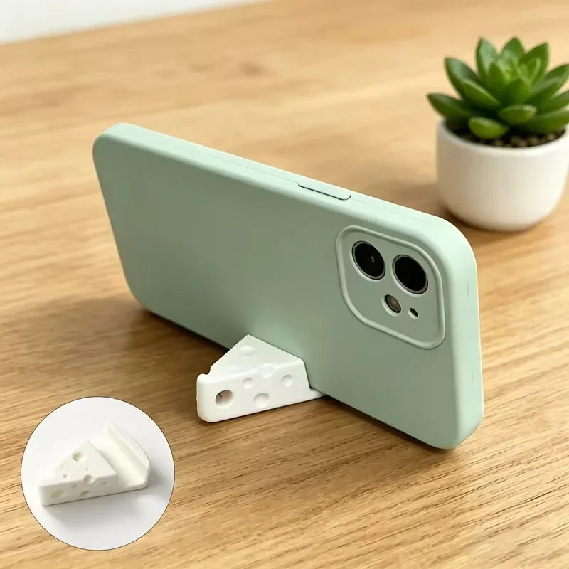 Portable Cheese-Shaped Phone Holder/Hanging/Outdoor Pocket/Desktop Phone Holder/Portable