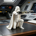 Creative Black Warrior Pen Holder Kneeling Commander Pencil Stand