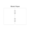 A7 6Holes Loose Leaf Notebook Refill Spiral Binder Inner