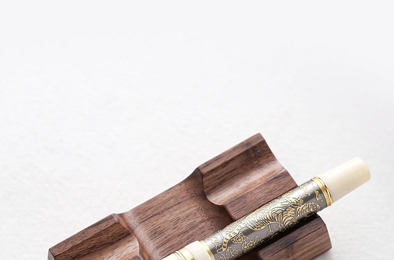Walnut Wood Pen Holder Stand Desk Organizer Office Supply for Dip Pen Fountain Pen Rest Desk Accessories Office School Supplies