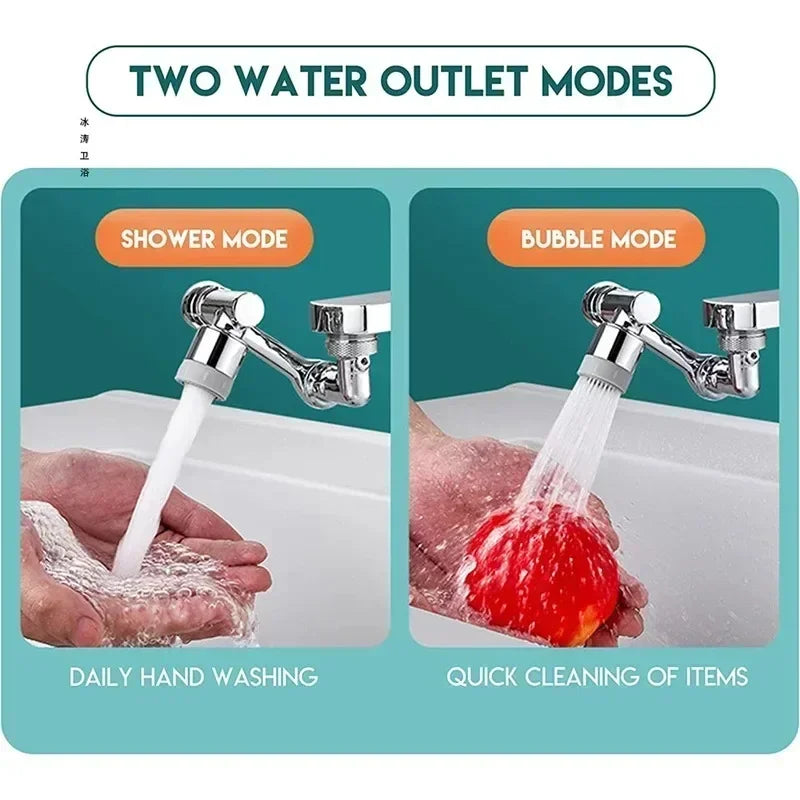 Rotatable Multifunctional Extension Faucet Aerator Kitchen Sink Faucet Extender Adapter Bathroom Tap Swivel Robotic Arm Sink Fit