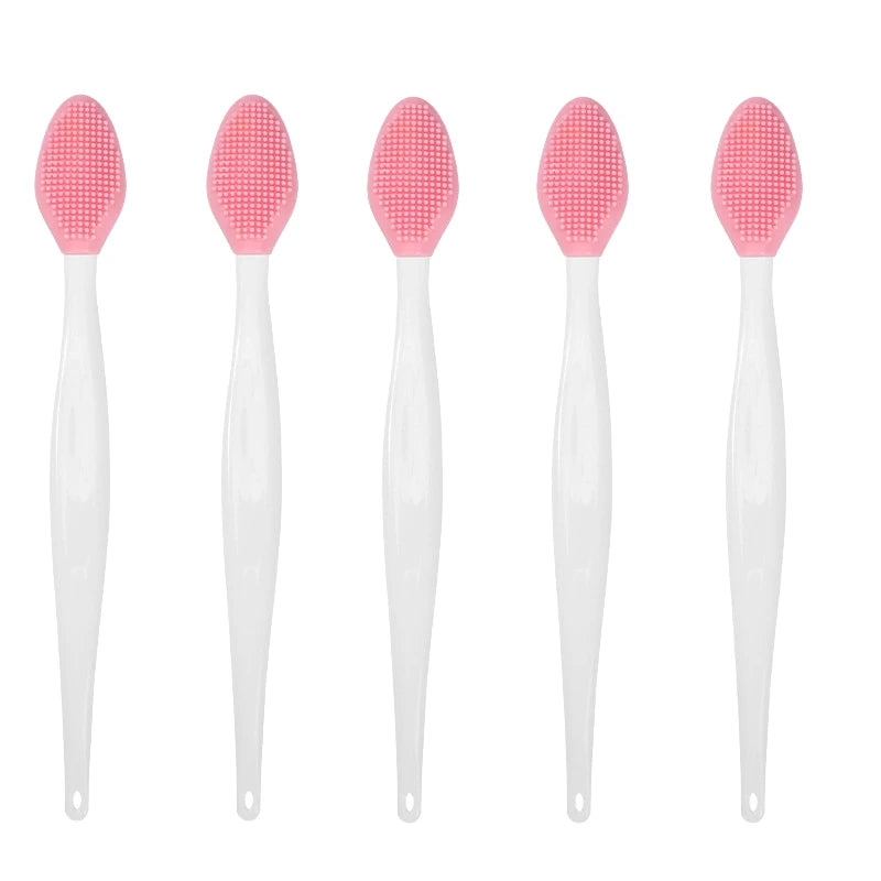 1/5PCS Beauty Skin Care Silicone Face Brush Exfoliating Facial Cleansing Scrub Nose Brush Blackhead Remove Double-Sided Brushes