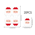 Christmas Party Supplies, Santa & Christmas Tableware Set, Paper Plates Napkins for Xmas Holiday Family Dinner Party Decorations