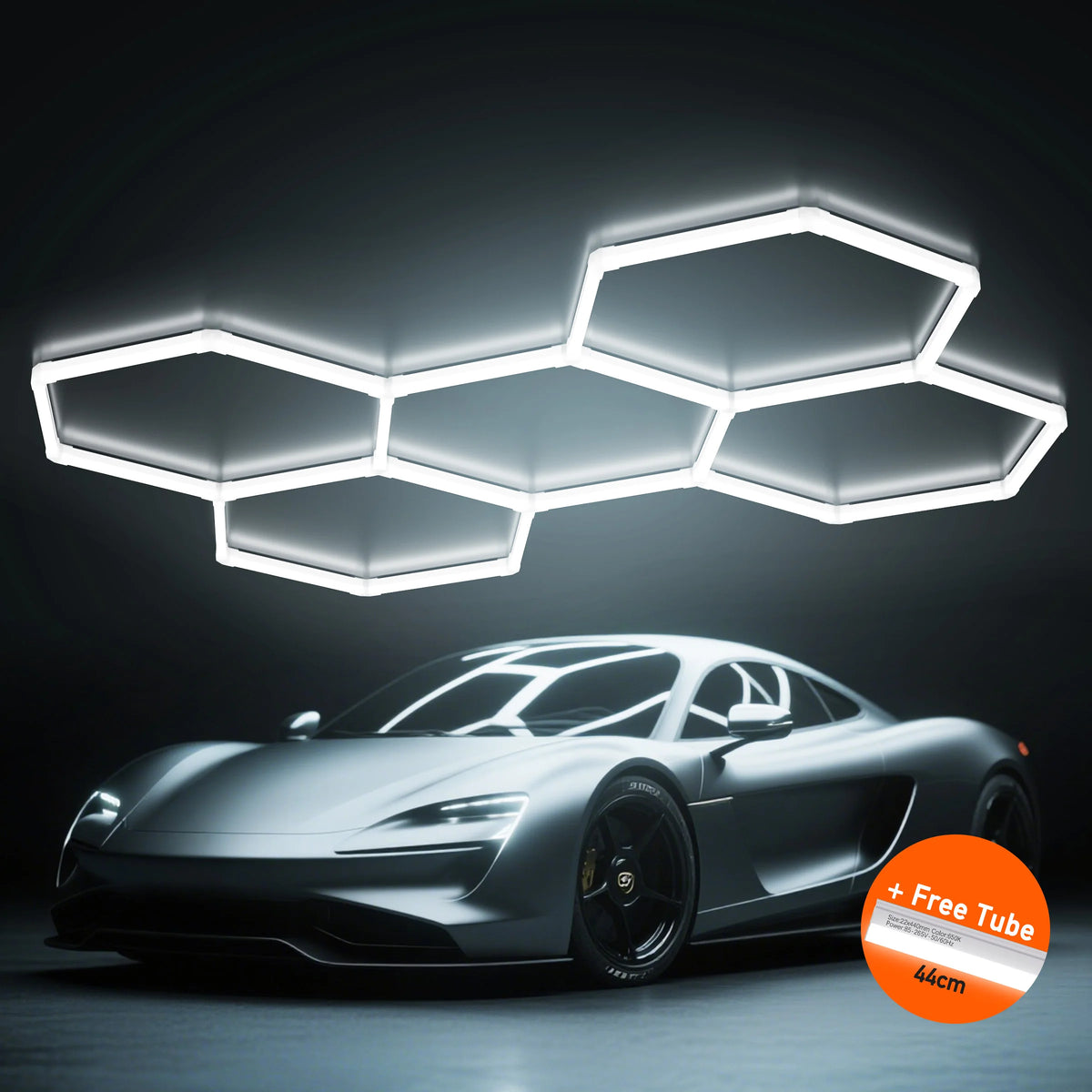 Hexagon LED Garage Light 700W 80000LM