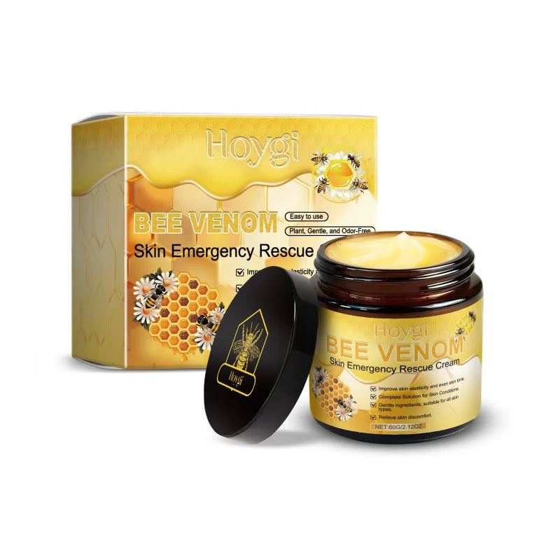 Bee Venom Skin Care Cream-Moisturizing Nourishing Lotion, Relieves Dryness Soothes Redness, Strengthens Barrier & Youthful Look